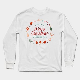Merry Christmas & Happy new Year design Long Sleeve T-Shirt